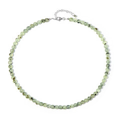 Collier en argent et Préhnite
