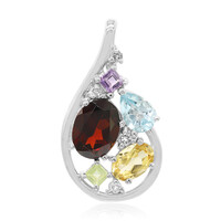 Pendentif en argent et Grenat du Mozambique