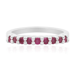 Bague en argent et Rubis