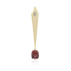 Pendentif en or et Zircon rose (de Melo)