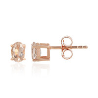Boucles d'oreilles en argent et Morganite
