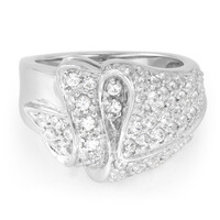 Bague en argent et Zircon