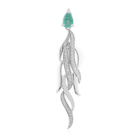 Pendentif en argent et Emeraude de Colombie (SAELOCANA)