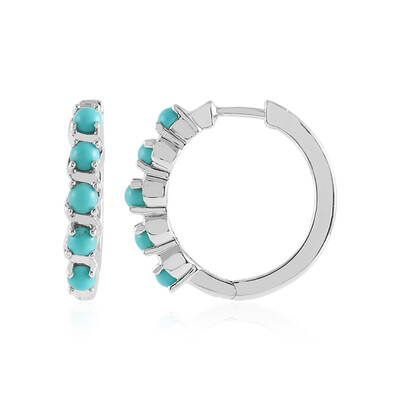 Boucles d'oreilles en argent et Turquoise
