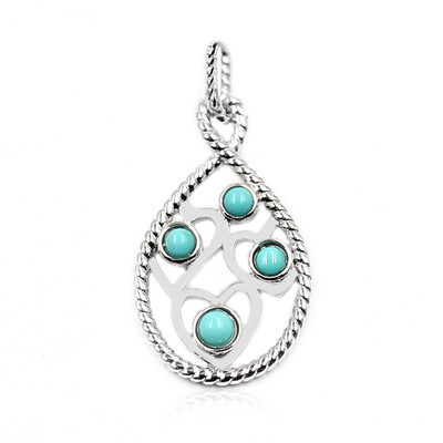 Pendentif en argent et Turquoise de Campitos (Anne Bever)