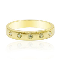 Bague en argent et Saphir jaune