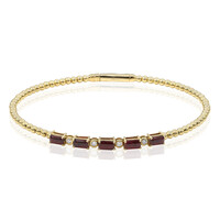 Bracelet en or et Rubis AAA du Mozambique (CIRARI)