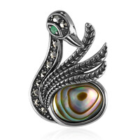 Pendentif en argent et Coquillage d'Abalone