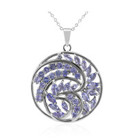Collier en argent et Tanzanite