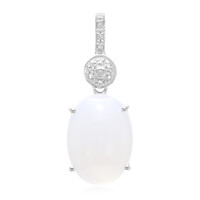 Pendentif en argent et Calcédoine de Turquie