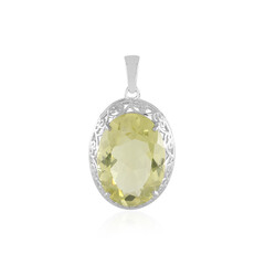 Pendentif en argent et Quartz citron