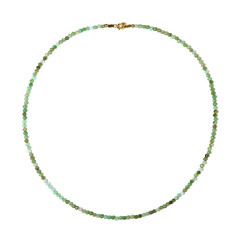 Collier en argent et Chrysoprase