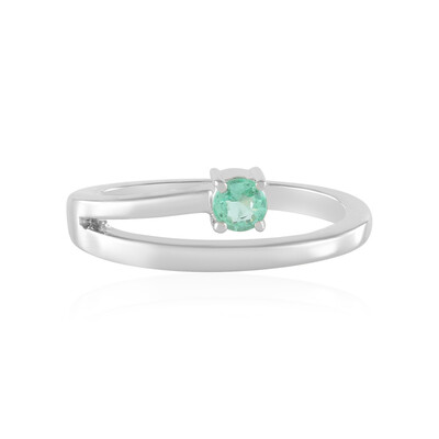 Bague en argent et Emeraude de Russie