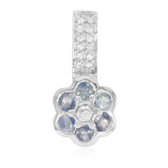 Pendentif en argent et Saphir de Tanzanie