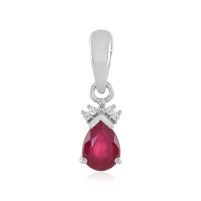 Pendentif en argent et Rubis de Madagascar