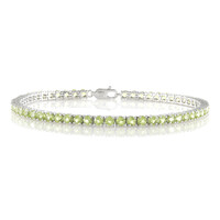 Bracelet en argent et Péridot