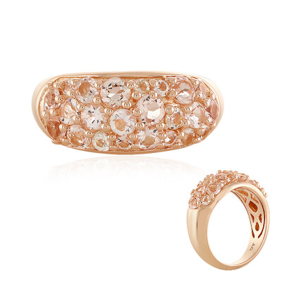 Bague en argent et Morganite