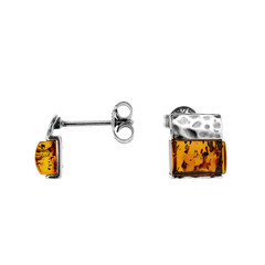 Boucles d'oreilles en argent et Ambre baltique