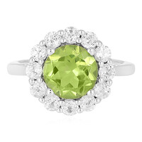 Bague en argent et Péridot