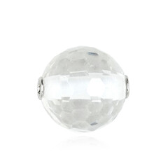 Charm en argent et Quartz blanc