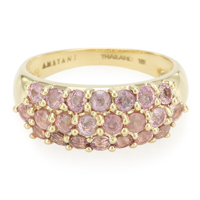 Bague en or et Saphir Padparadscha non chauffé (AMAYANI)