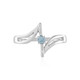Bague en argent et Aigue-Marine Santa Maria