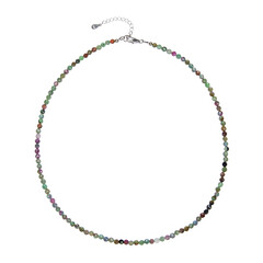 Collier en argent et Rubis Fuchsite