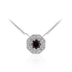Collier en argent et Grenat du Mozambique
