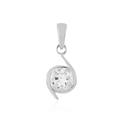 Pendentif en argent et Quartz blanc