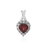 Pendentif en argent et Grenat du Mozambique