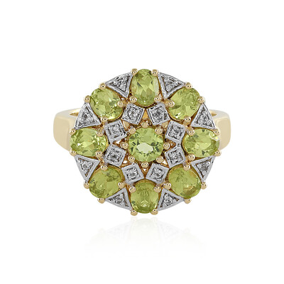 Bague en argent et Péridot