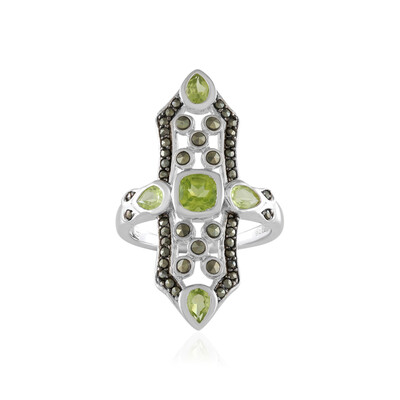 Bague en argent et Péridot