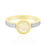 Bague en argent et Opale Welo