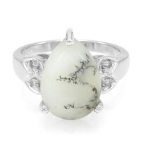Bague en argent et Agate dendritique