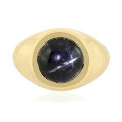 Bague en argent et Diopside étoilé d'Inde