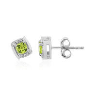 Boucles d'oreilles en argent et Péridot