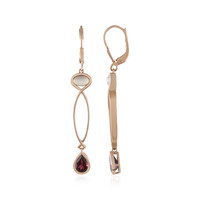 Boucles d'oreilles en argent et Grenat Rhodolite (KM by Juwelo)