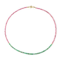 Collier en argent et Tourmaline rose du Nigéria