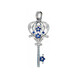 Pendentif en or et Saphir bleu (Dallas Prince Designs)
