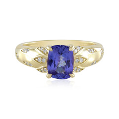 Bague en or et Tanzanite AAA (de Melo)