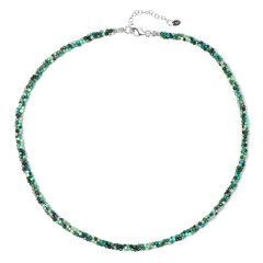 Collier en argent et Chrysocolle