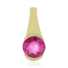 Pendentif en or et Saphir rose de Madagascar