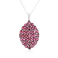 Collier en argent et Grenat Rhodolite