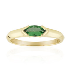Bague en or et Tsavorite du Kenya AAA