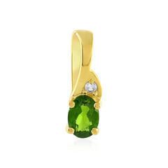 Pendentif en argent et Diopside de Russie