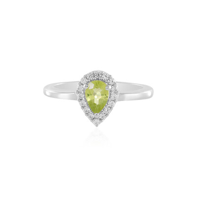 Bague en argent et Péridot