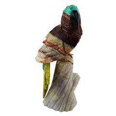 Figurine et Aragonite orange