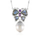 Collier en argent et Perle blanche de culture d'eau douce (Dallas Prince Designs)