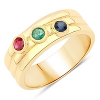 Bague en argent et Emeraude de Zambie