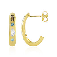 Boucles d'oreilles en argent et Topaze blanche